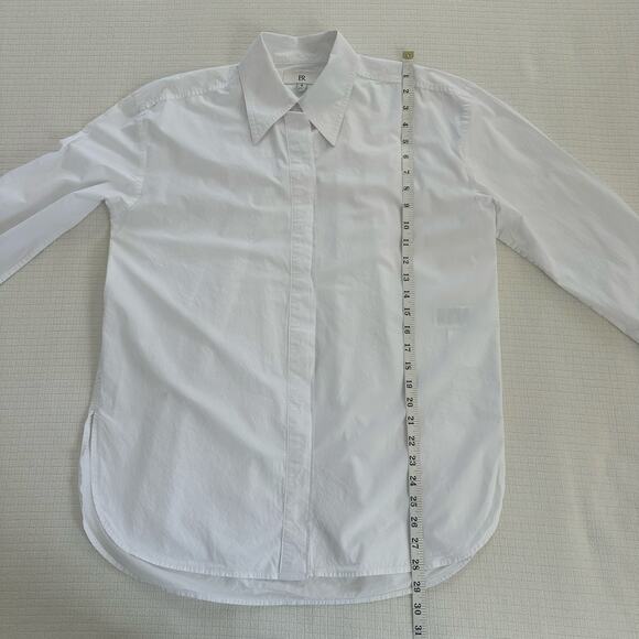 Banana Republic Monogram Women's White Business Button Up 100% Cotton Size S - Picture 6 of 12